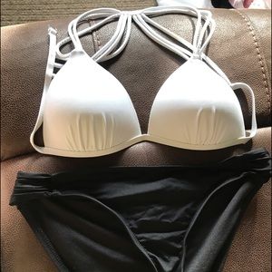 White Push up bikini